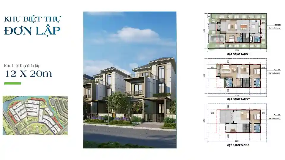 BIỆT THỰ ĐƠN LẬP 12X20M THE SUITE BIỆT THỰ ĐƠN LẬP 12X20M THE SUITE